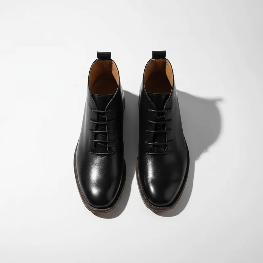 Men's Ankle Casual Boots with Lace-Up