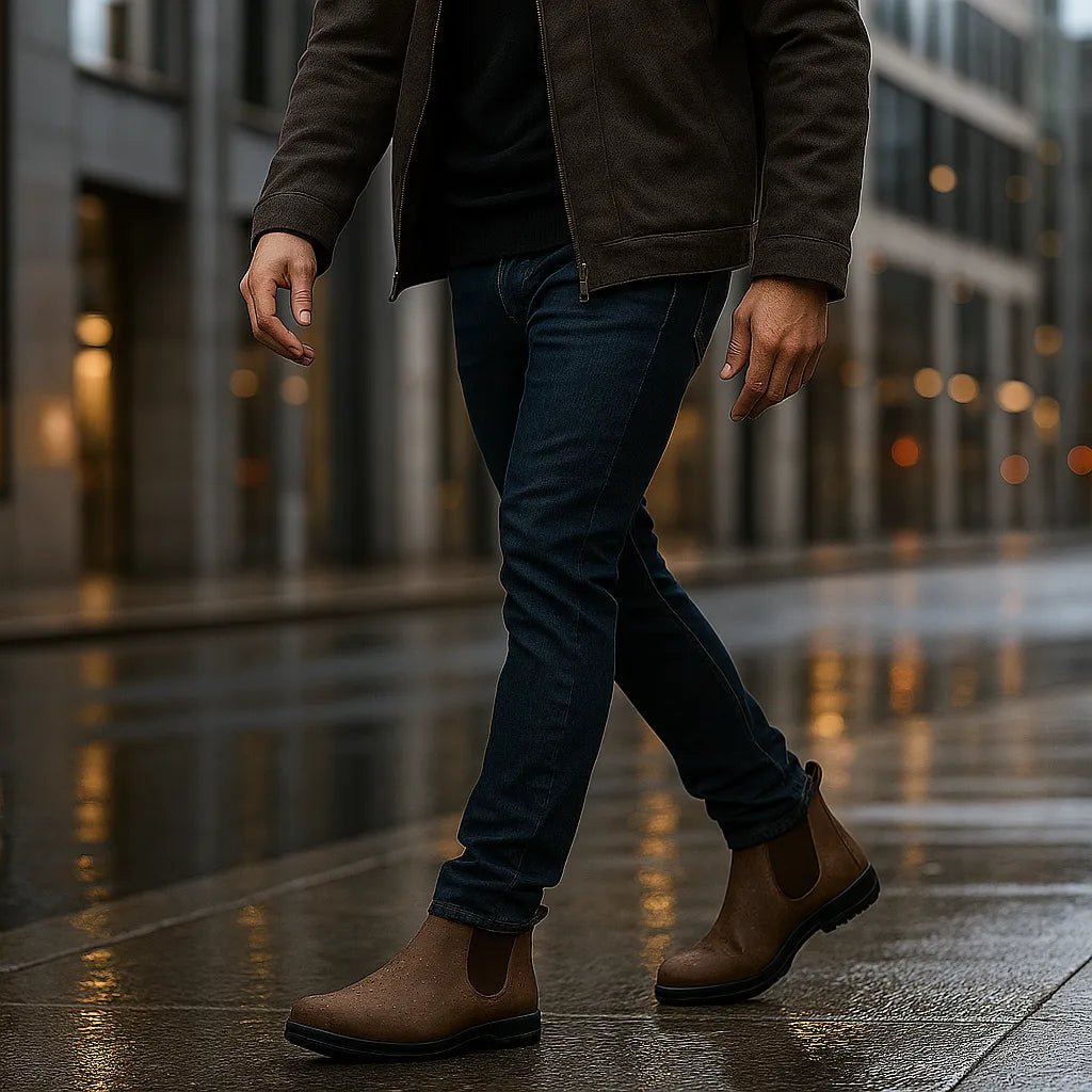 Men's Waterproof Ankle Boots with Non Slip Sole