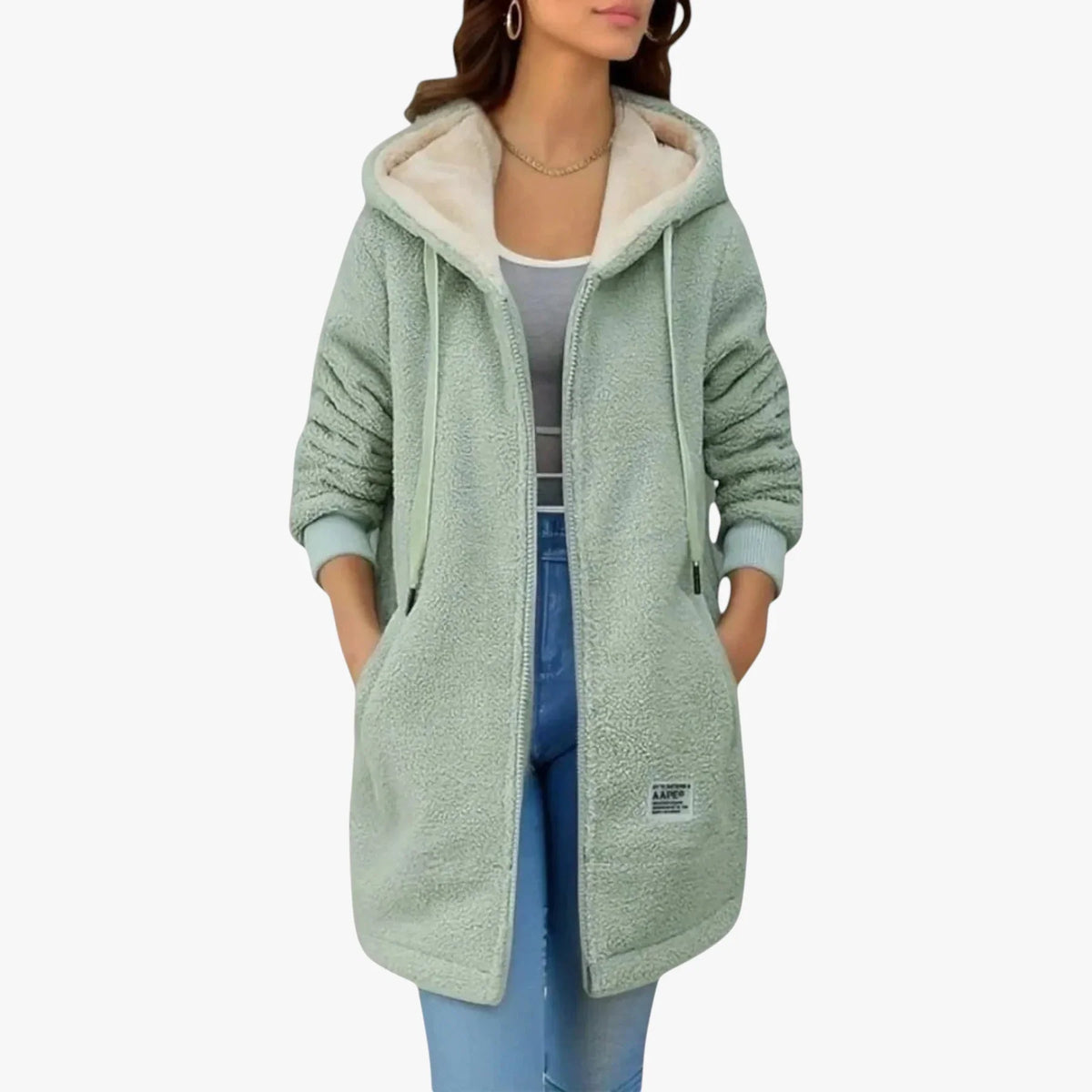 Women’s Long Casual Jacket with Hood