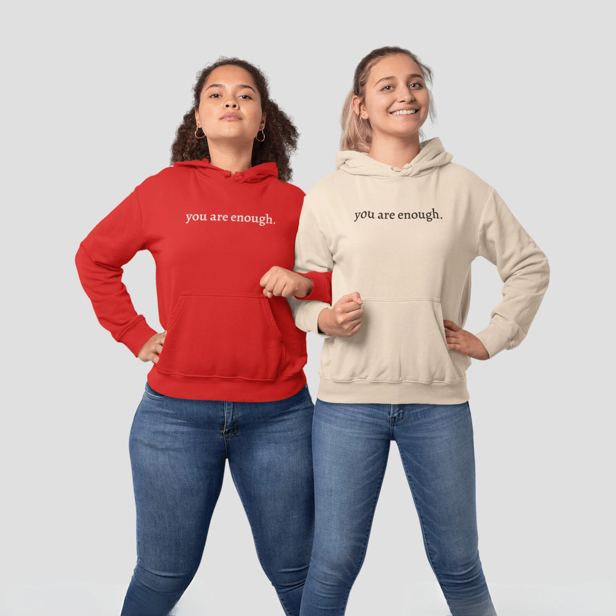 Graphic Comfy Hoodie with Drawstring