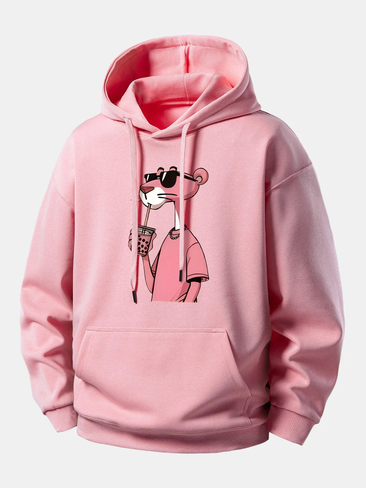 Graphic Cozy Hoodie with Drawstring