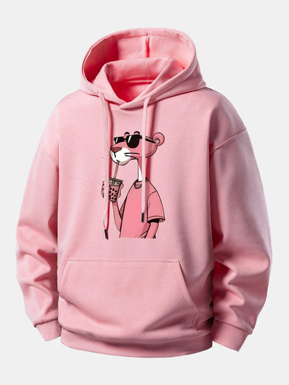 Graphic Cozy Hoodie with Drawstring