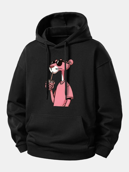 Graphic Cozy Hoodie with Drawstring