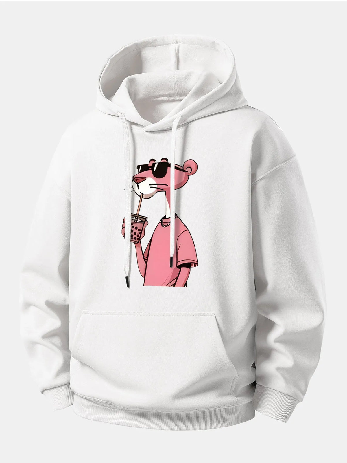 Graphic Cozy Hoodie with Drawstring