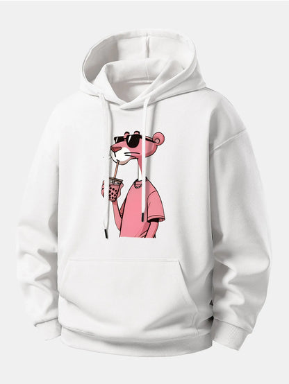 Graphic Cozy Hoodie with Drawstring
