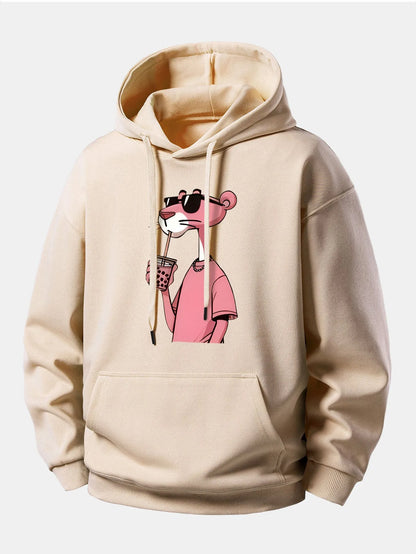 Graphic Cozy Hoodie with Drawstring