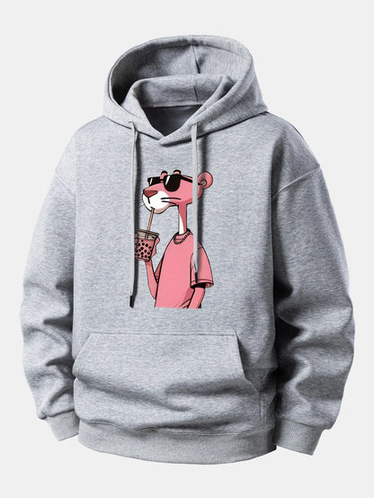 Graphic Cozy Hoodie with Drawstring