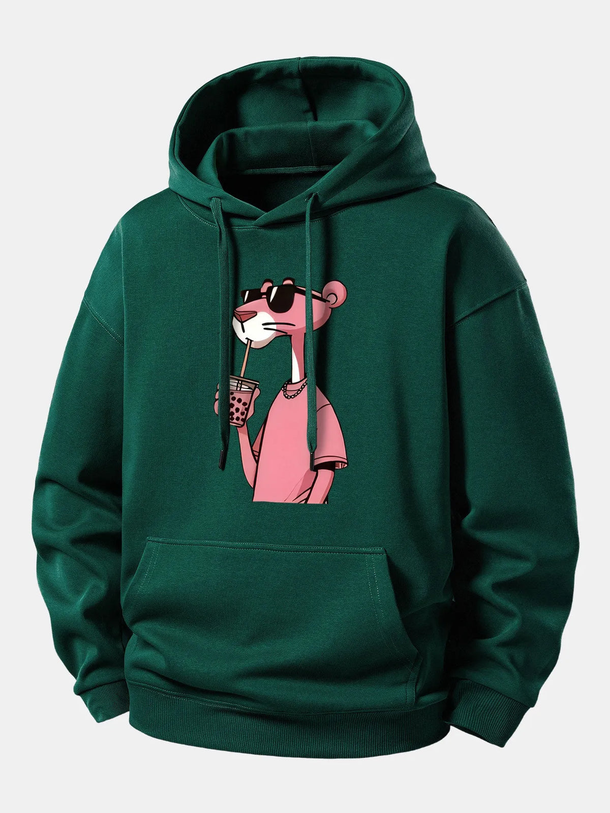 Graphic Cozy Hoodie with Drawstring