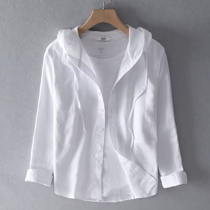 Lightweight Stylish Hoodie with Button Closure