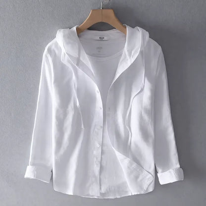 Lightweight Stylish Hoodie with Button Closure
