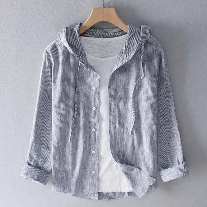 Lightweight Stylish Hoodie with Button Closure