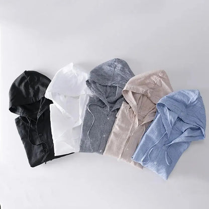 Lightweight Stylish Hoodie with Button Closure