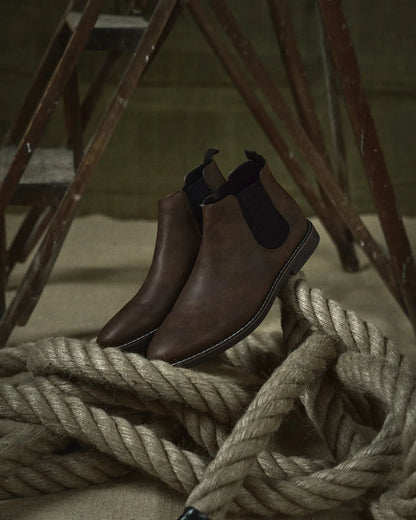 Men's Ankle Casual Boots with Flat