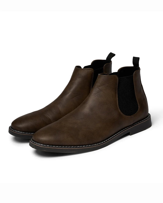 Men's Ankle Casual Boots with Flat