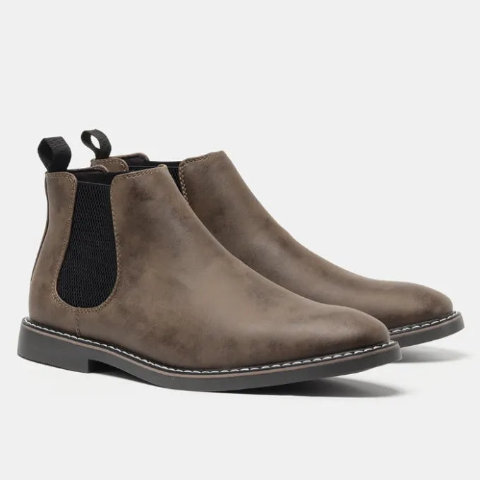 Men's Ankle Casual Boots with Flat