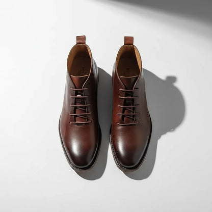 Men's Ankle Casual Boots with Lace-Up