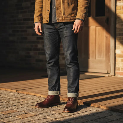 Men's Ankle Casual Boots with Lace-Up
