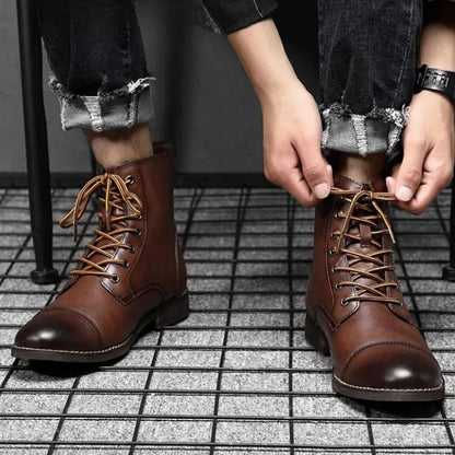 Men's Casual Stylish Boots with Lace-Up