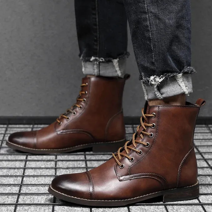 Men's Casual Stylish Boots with Lace-Up