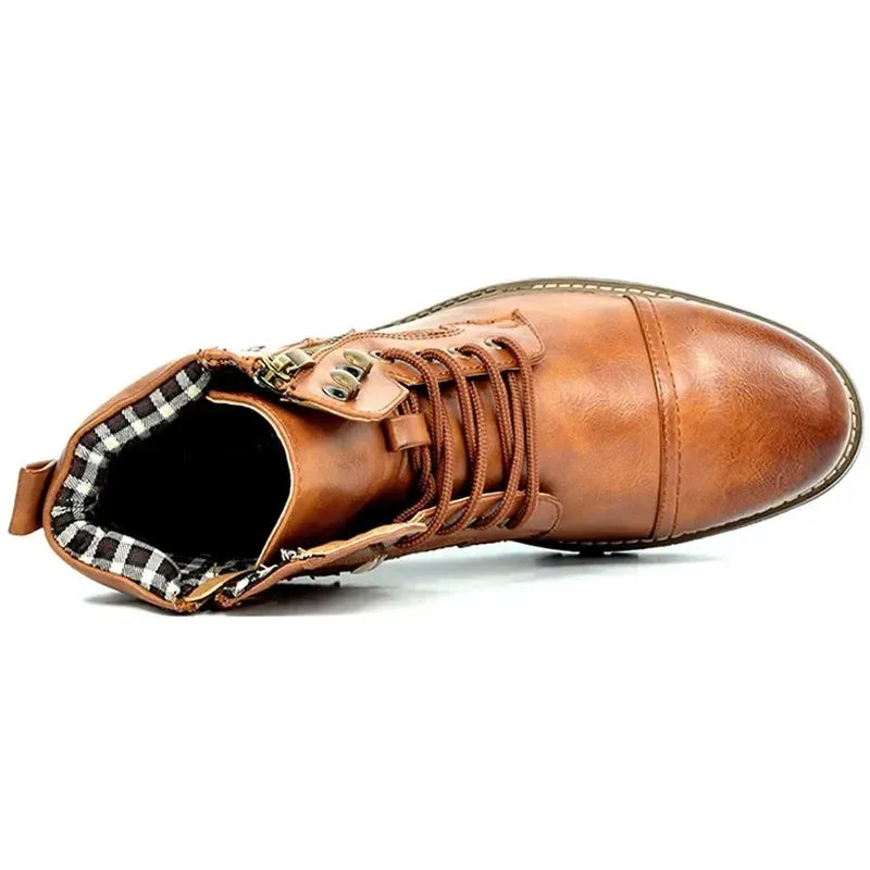Men's Stylish Casual Boots with Lace-Up