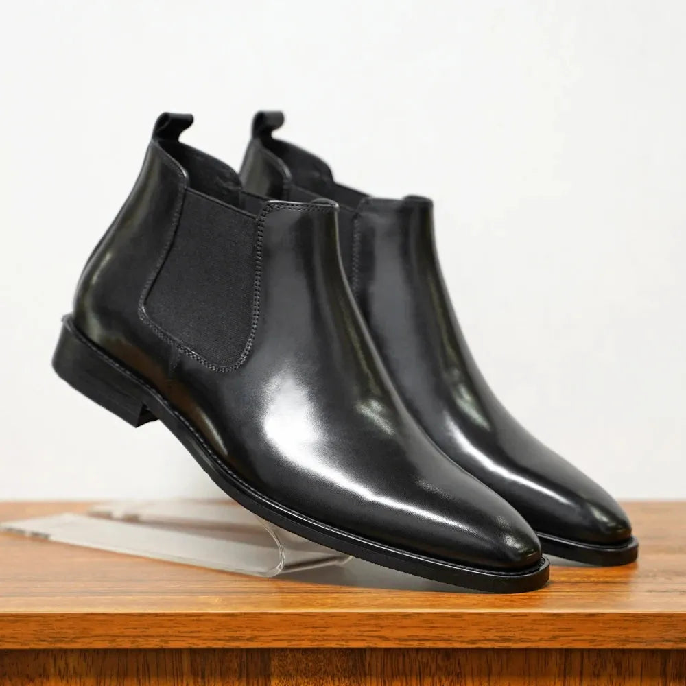 Men's Stylish Formal Boots with Sturdy Outsole
