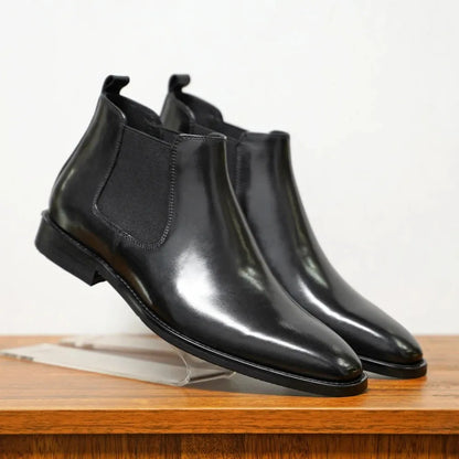 Men's Stylish Formal Boots with Sturdy Outsole
