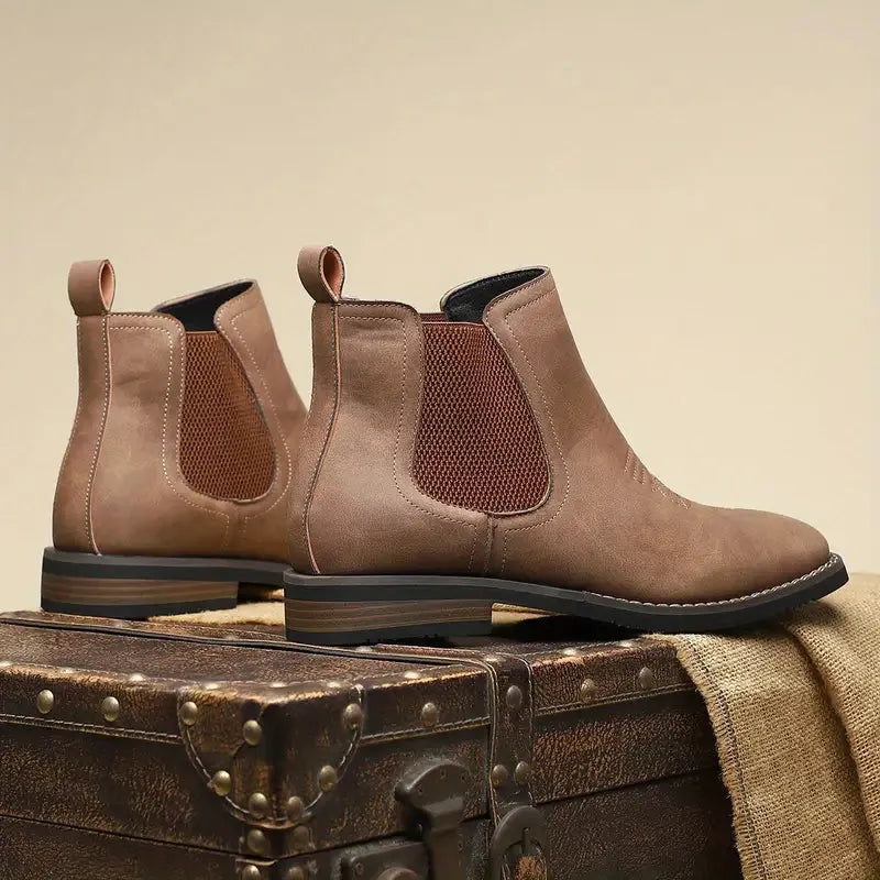 Men's Vintage Casual Boots with Lace-Up