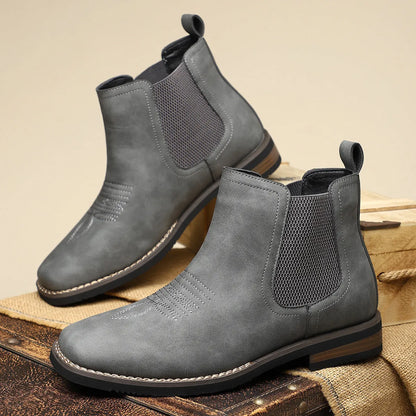 Men's Vintage Casual Boots with Lace-Up