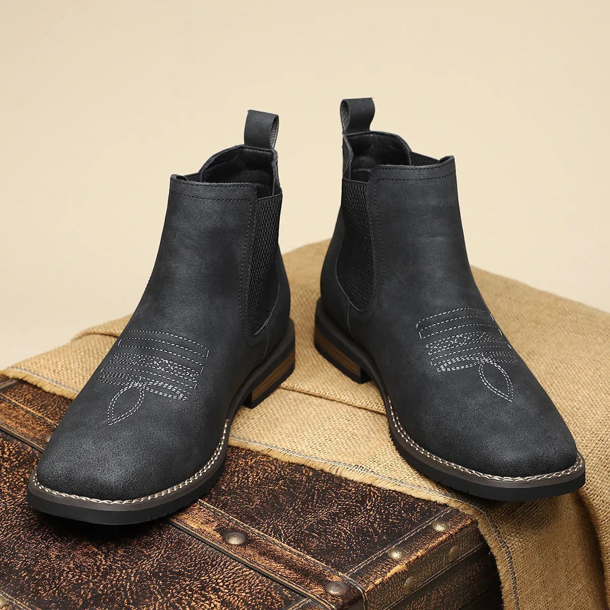 Men's Vintage Casual Boots with Lace-Up