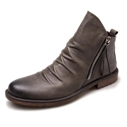Men's Vintage Casual Boots with Side Zip