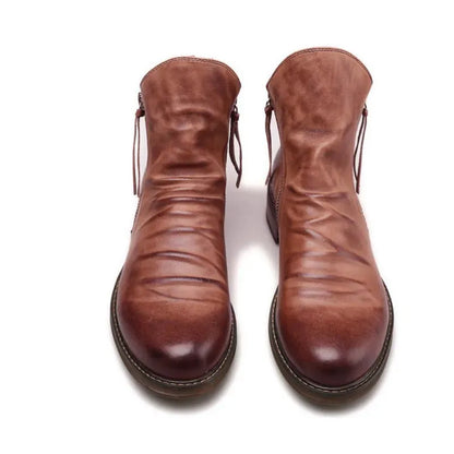 Men's Vintage Casual Boots with Side Zip