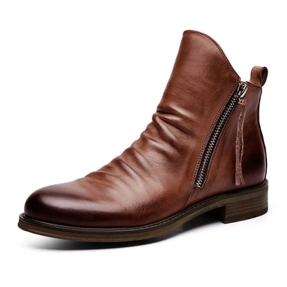 Men's Vintage Casual Boots with Side Zip
