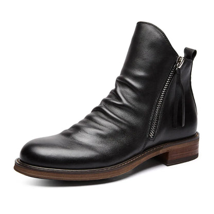 Men's Vintage Casual Boots with Side Zip