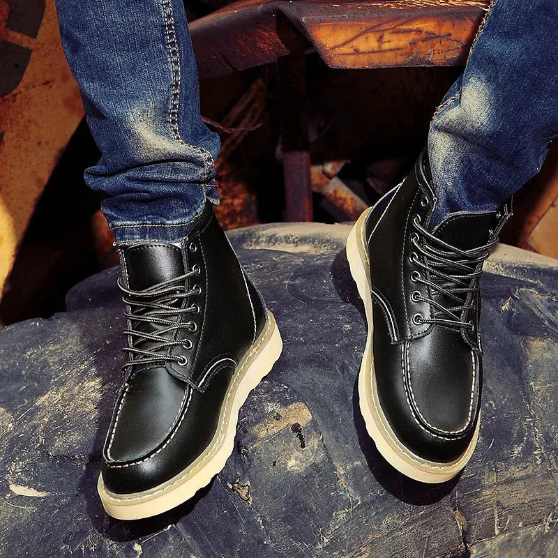 Men's Vintage Warm Boots with Fur Lined