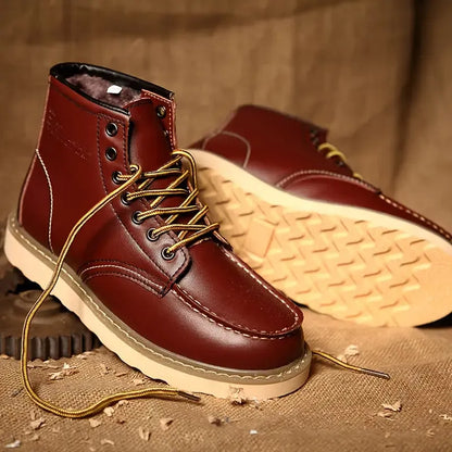 Men's Vintage Warm Boots with Fur Lined