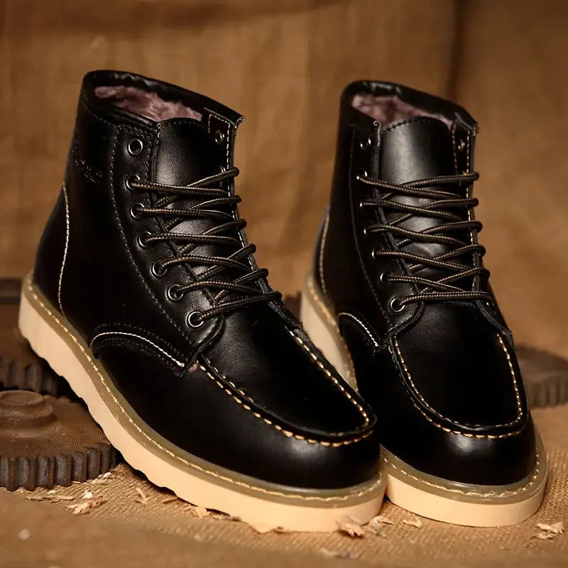 Men's Vintage Warm Boots with Fur Lined