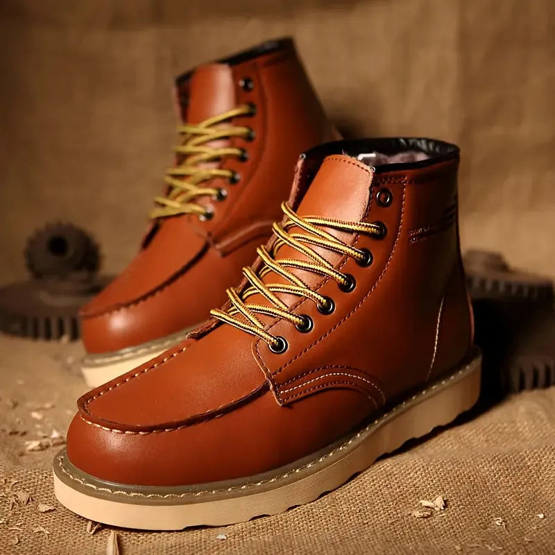 Men's Vintage Warm Boots with Fur Lined