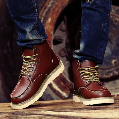 Men's Vintage Warm Boots with Fur Lined