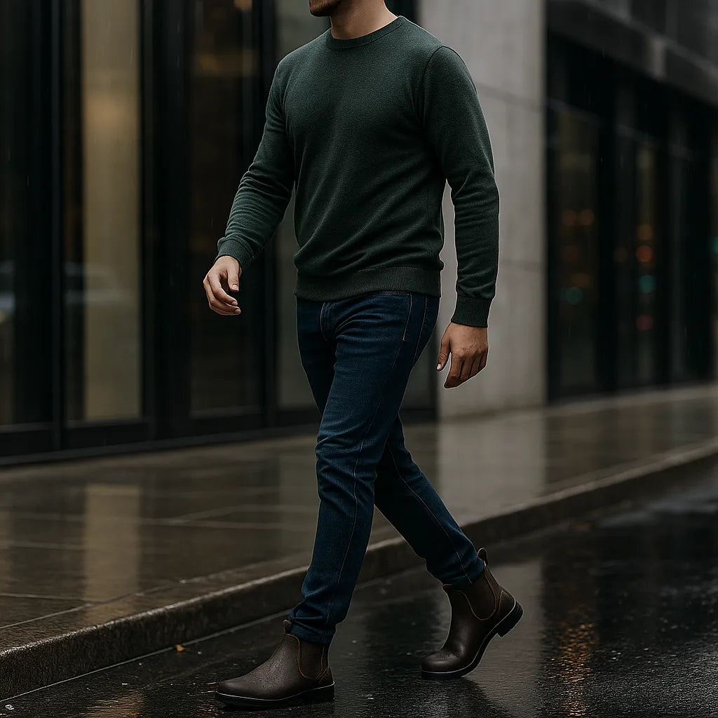 Men's Waterproof Ankle Boots with Non Slip Sole