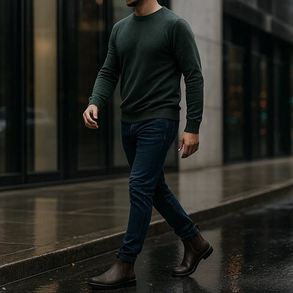 Men's Waterproof Ankle Boots with Non Slip Sole