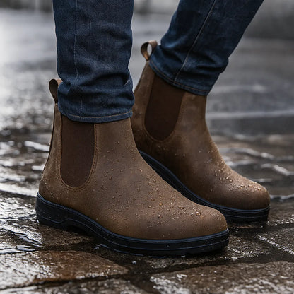 Men's Waterproof Ankle Boots with Non Slip Sole