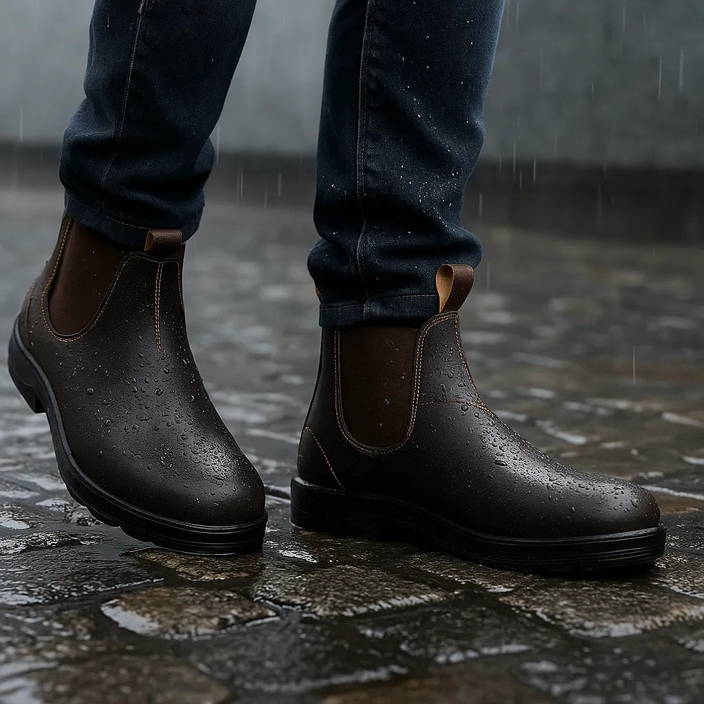 Men's Waterproof Ankle Boots with Non Slip Sole