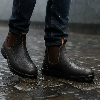 Men's Waterproof Ankle Boots with Non Slip Sole