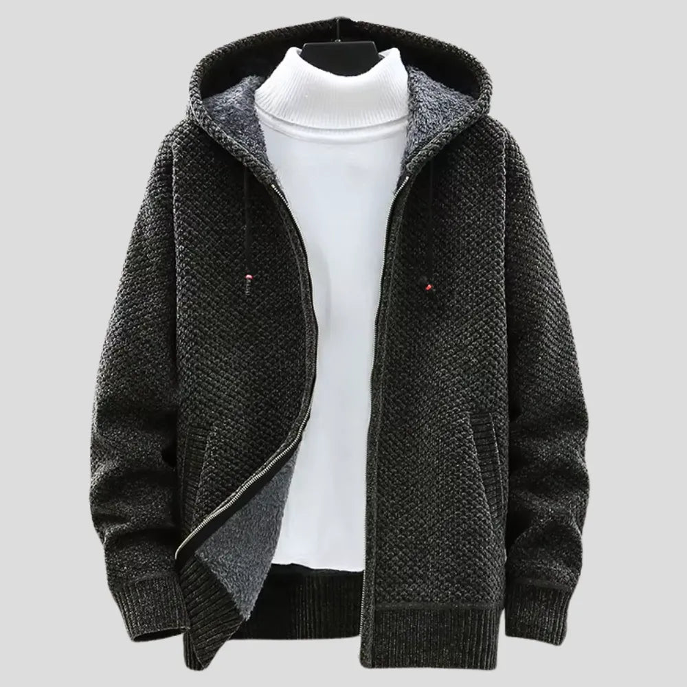 Oversized Comfy Hoodie with Zip-Up