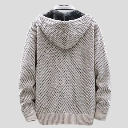 Oversized Comfy Hoodie with Zip-Up
