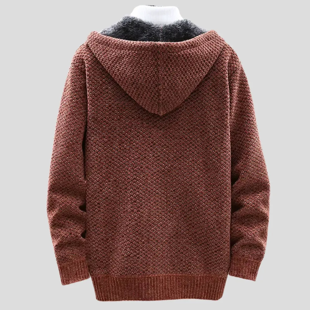 Oversized Comfy Hoodie with Zip-Up