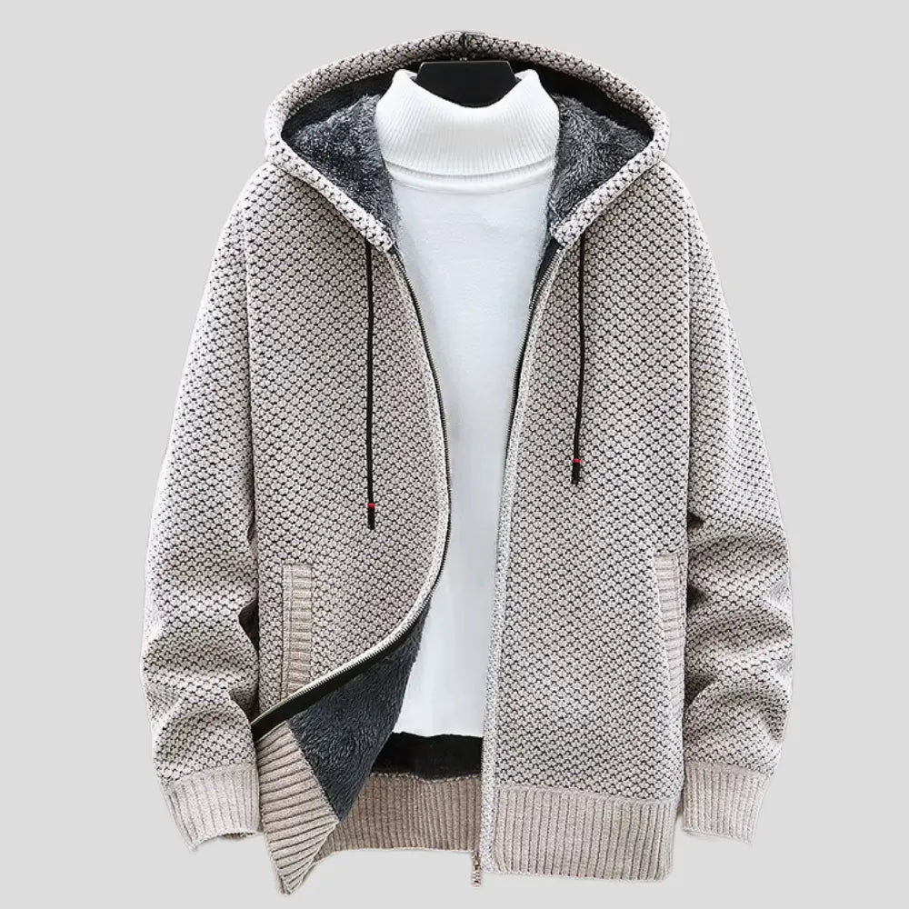 Oversized Comfy Hoodie with Zip-Up