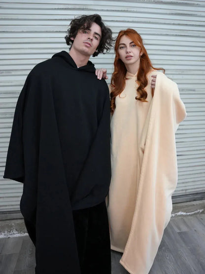 Oversized Soft Touch Hoodie with Long Sleeves
