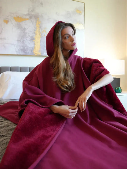 Oversized Soft Touch Hoodie with Long Sleeves