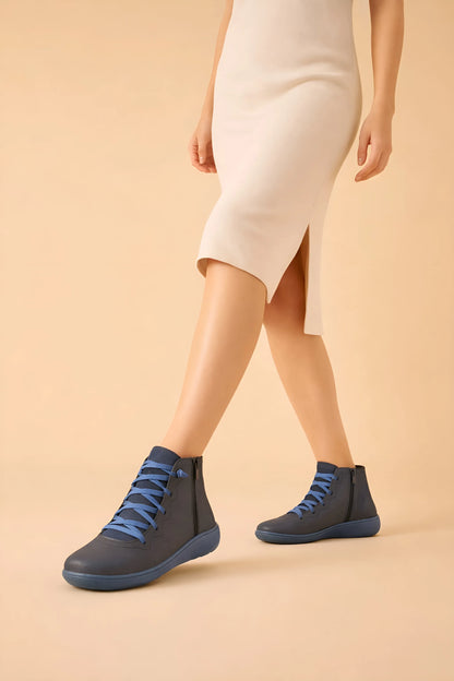 Women's Casual Ankle Boots with Flat Sole